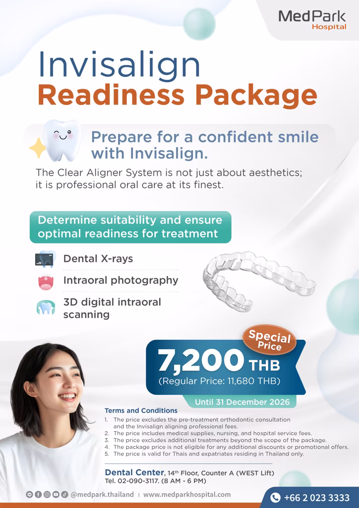 แพ็กเกจตรวจฟัน ก่อนจัดฟันใส Invisalign - Dental checkup before invisalign package 2