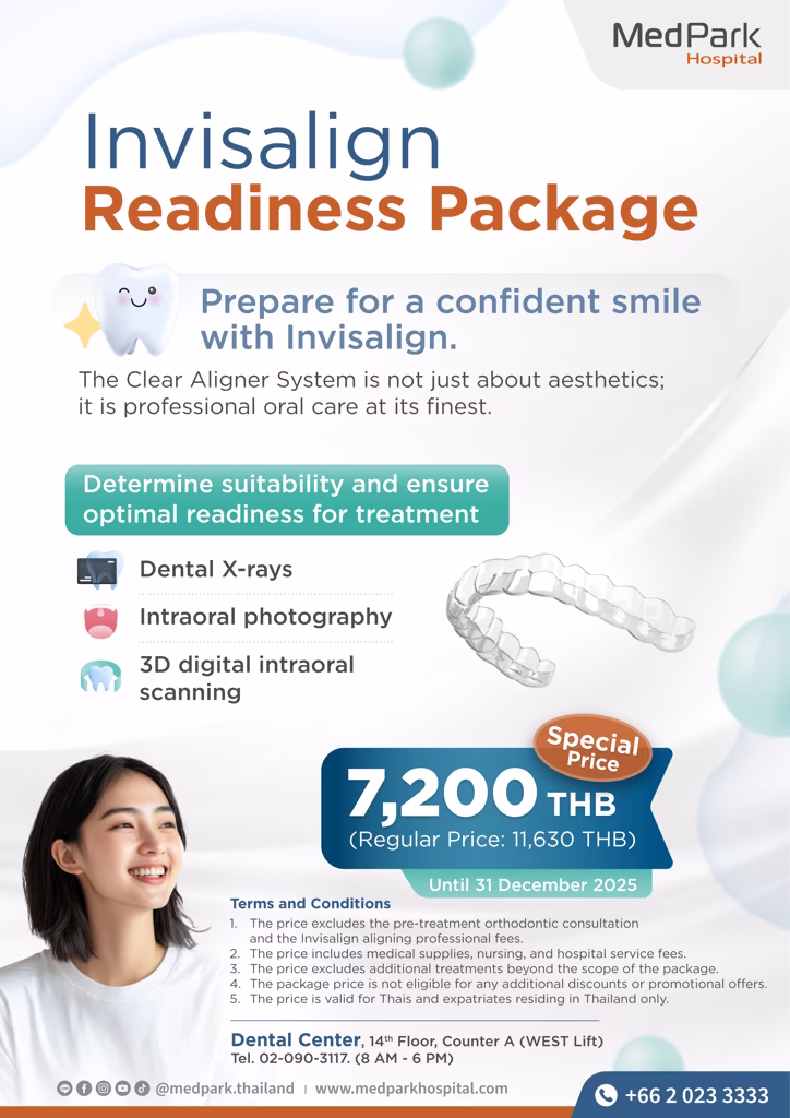แพ็กเกจตรวจฟัน ก่อนจัดฟันใส Invisalign - Dental checkup before invisalign package 3