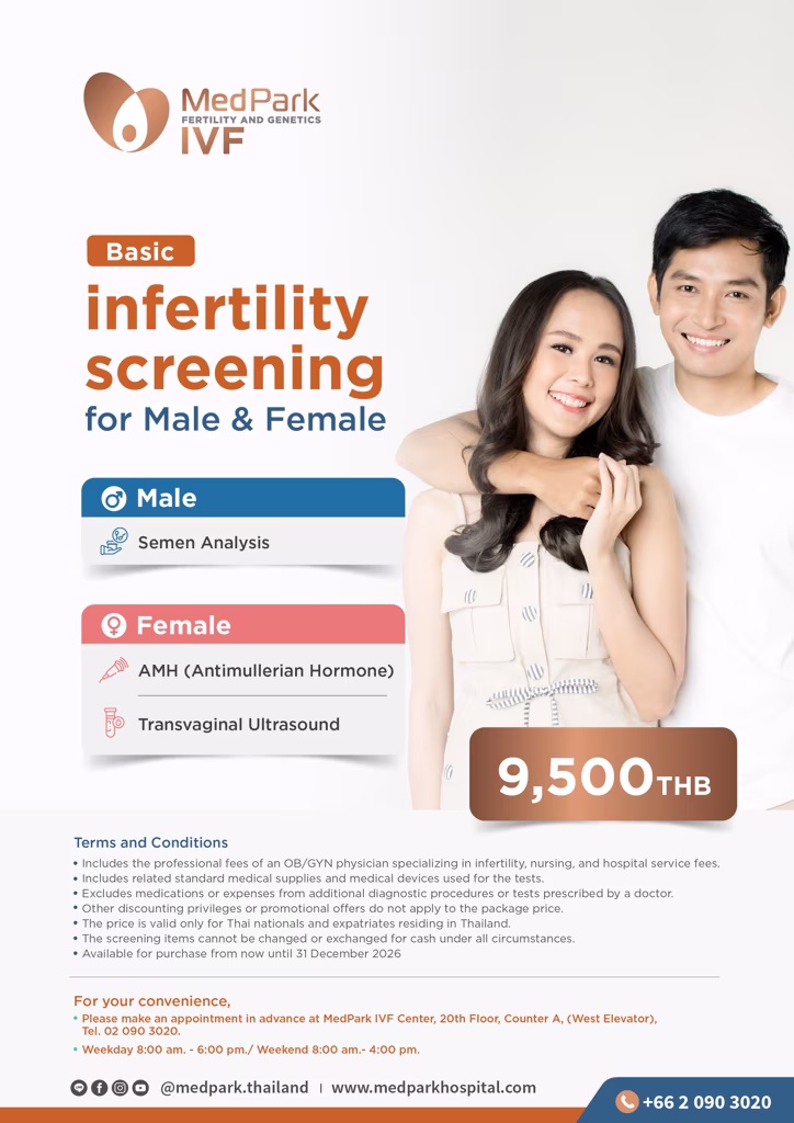 แพ็กเกจตรวจคัดกรองภาวะมีบุตรยาก-Infertility screening package 3