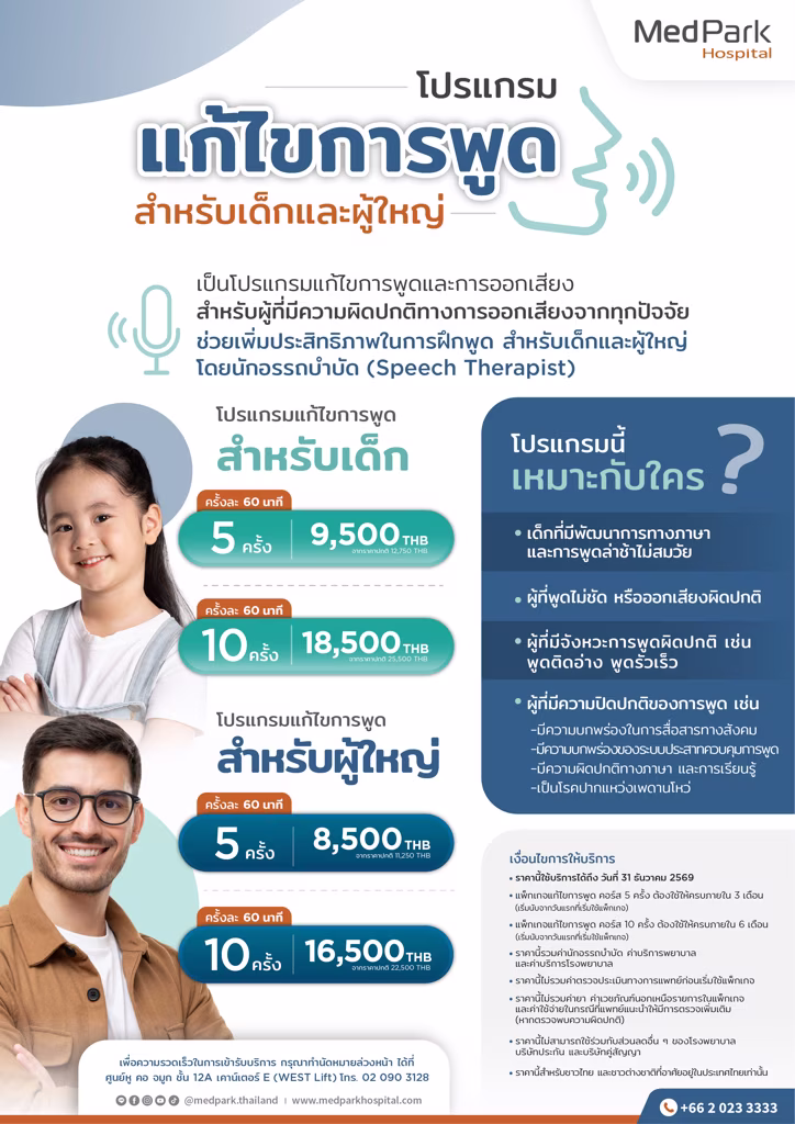 โปรแกรมแก้ไขการพูดสำหรับเด็ก และผู้ใหญ่-Speech therapy programs 2