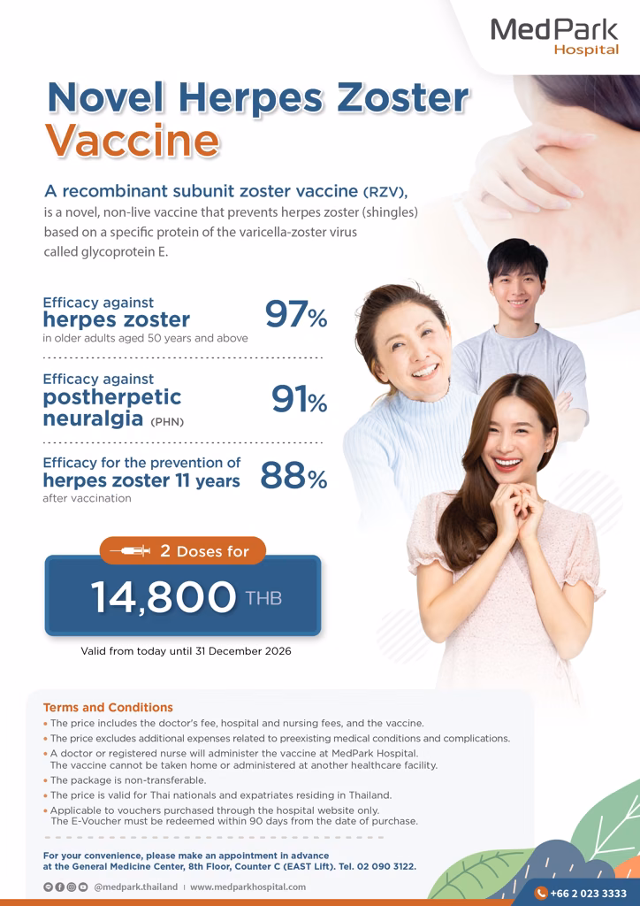 แพ็กเกจวัคซีนป้องกันโรคงูสวัด - Herpes zoster vaccine package 5