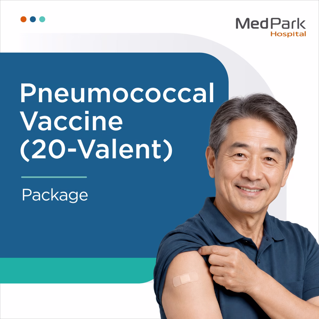 Pneumonia Vaccine Package: Protects 20 Strains - แพ็กเกจวัคซีนปอดอักเสบ 1 เข็ม ป้องกัน 20 สายพันธุ์ 1