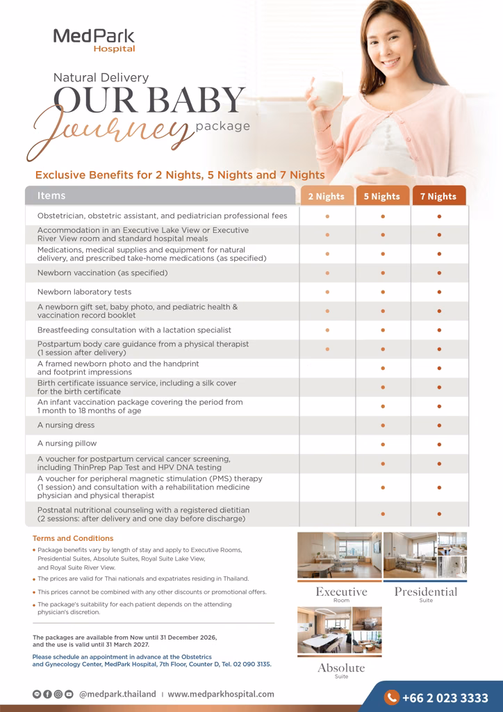 Normal Delivery Package (3 Days 2 Nights) - แพ็กเกจคลอดธรรมชาติ (3 วัน 2 คืน) 11