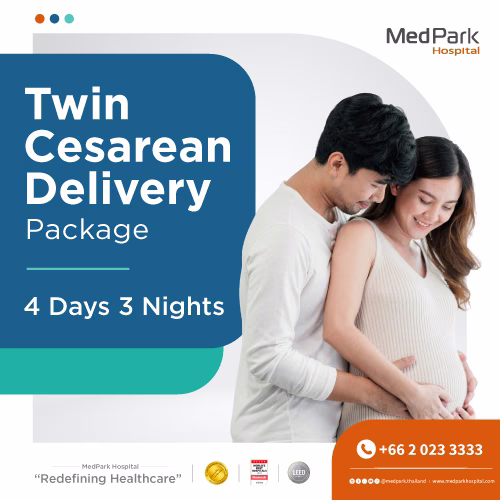 Twin Cesarean Delivery Package (4 Days 3 Nights) - แพ็กเกจผ่าตัดคลอดครรภ์แฝด (4 วัน 3 คืน) 1